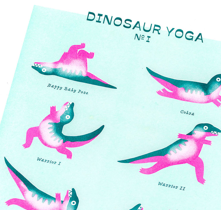 Takelwerk - Plakat "Dinosaurier Yoga I"