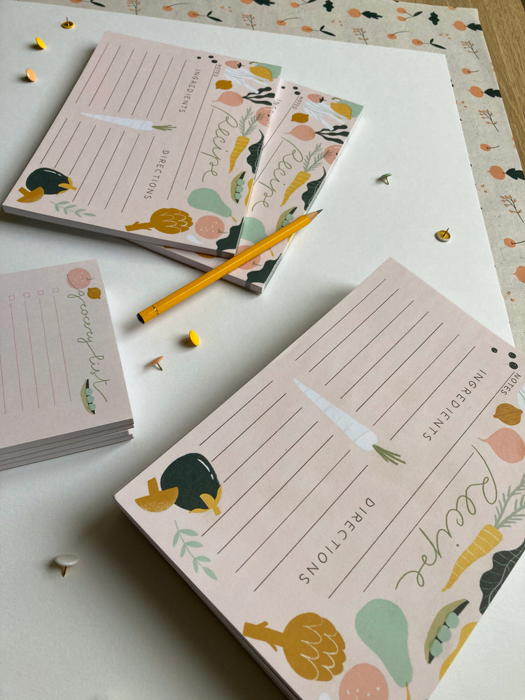 Giulia Martinelli - Notizblöcke "Recipes and Grocery lists"