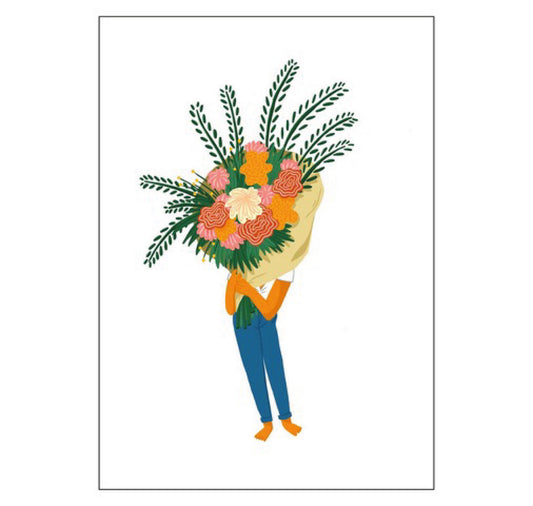 Estelle Gattlen - Postkarte "Flower Power"