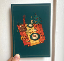 Laden Sie das Bild in den Galerie-Viewer, Estelle Gattlen - Postkarte &quot;Christmas feast&quot;
