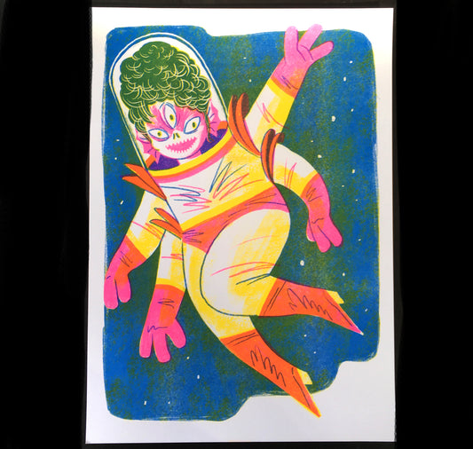 Eva Rust - Affiche "Dame de l'espace" 