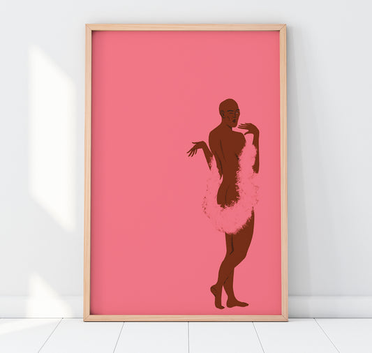 Becky M - Fine Art Print "Feather Boa"