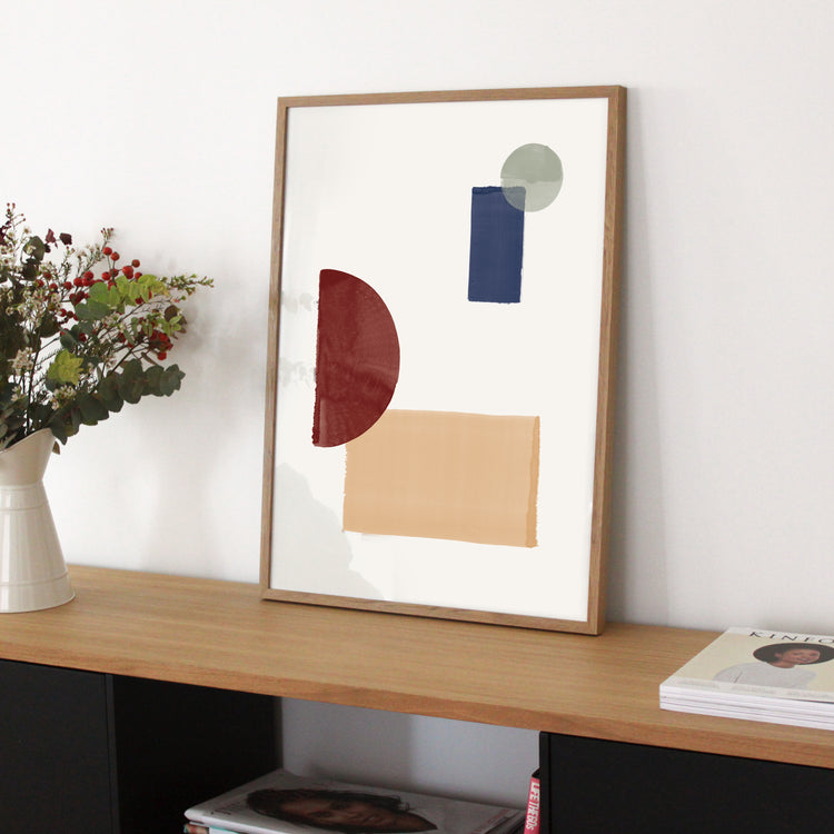 Nadine Rasumowsky - Fine Art Print "Arrangement géométrique 3"