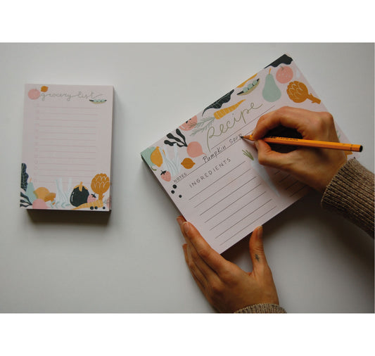 Giulia Martinelli - "Recipes and Grocery lists" notepads