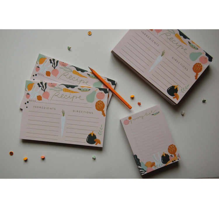 Giulia Martinelli - Notizblöcke "Recipes and Grocery lists"