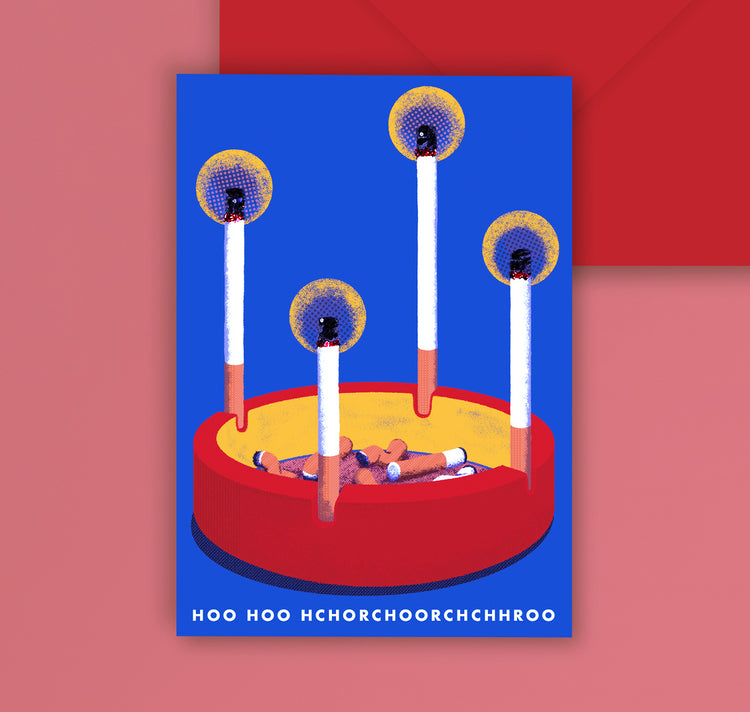 Becky M - Grusskarte „HOO HOO HCHO“