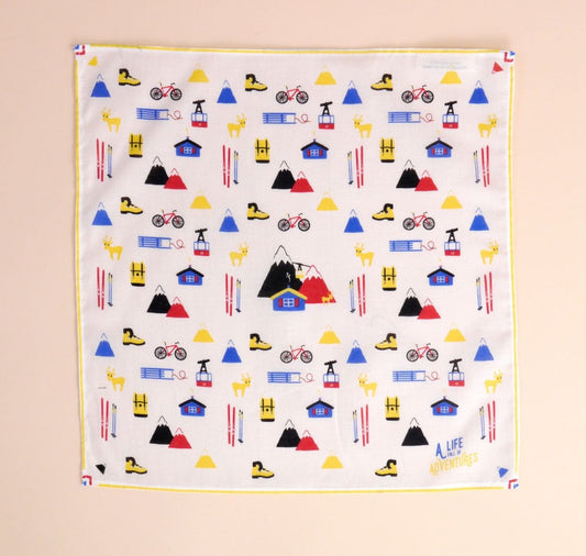 Hoi-Laden - Stofftüchlein "Unsere Alpen - A Life Full of Adventures"