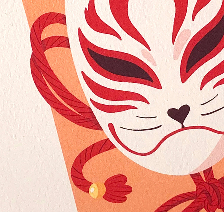 Laura LOW - Plakat "Kitsune Mask"