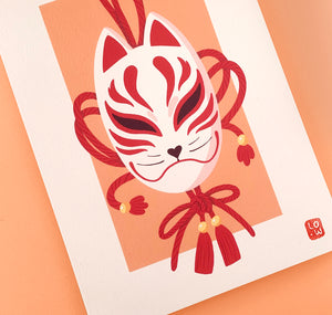 LOW - Affiche "Masque Kitsune" 