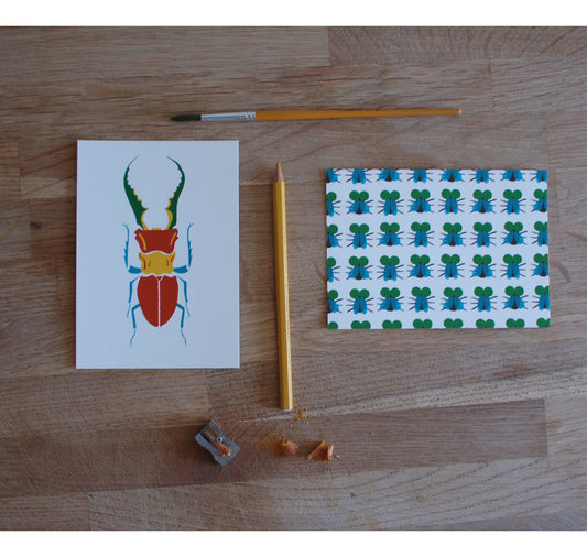 Giulia Martinelli - Set of 2 postcards "Insects"
