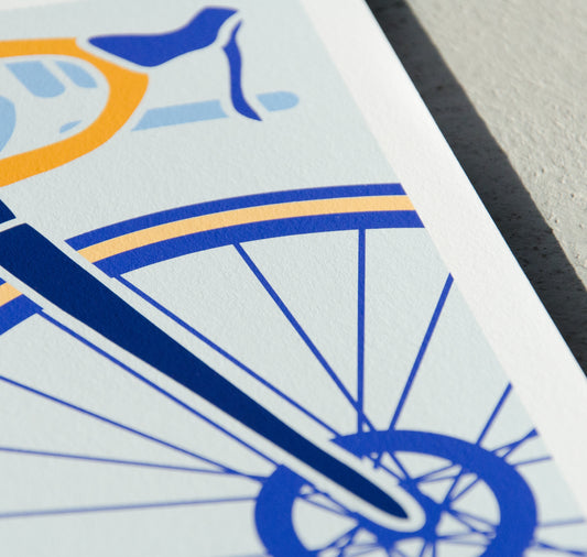 Jil Kugler - Affiche "Ciclisti giaponese" 