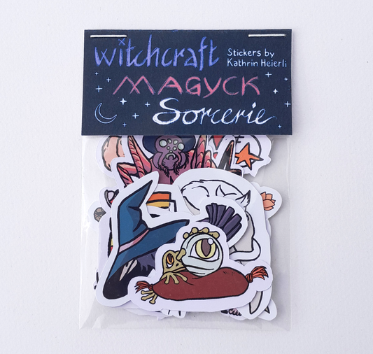 Kathrin Heierli - Sticker set "Witchcraft, Magyck &amp; Sorcerie"