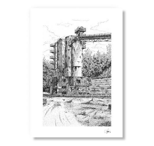 Timo Bauer - Fine Art Print - Kieswerk, Schaffhouse