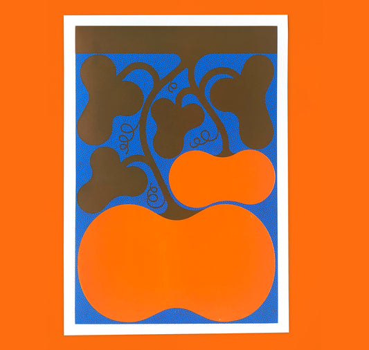 Joël Roth - Poster "Pumpkin" (blue)