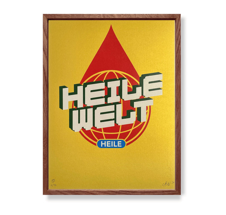 LAIN - Plakat "Heile Welt, heile"