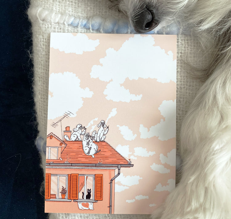 Leonie Rösler - Postcard "Fluffy Friends" 