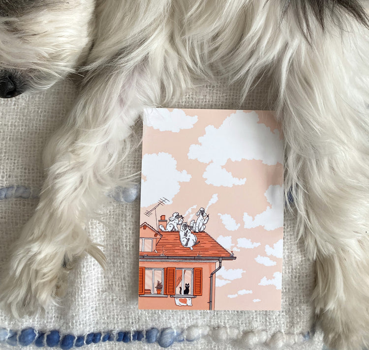 Leonie Rösler - Carte postale "Fluffy Friends" 