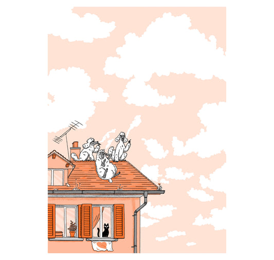 Leonie Rösler - Postkarte "Fluffige Freunde"