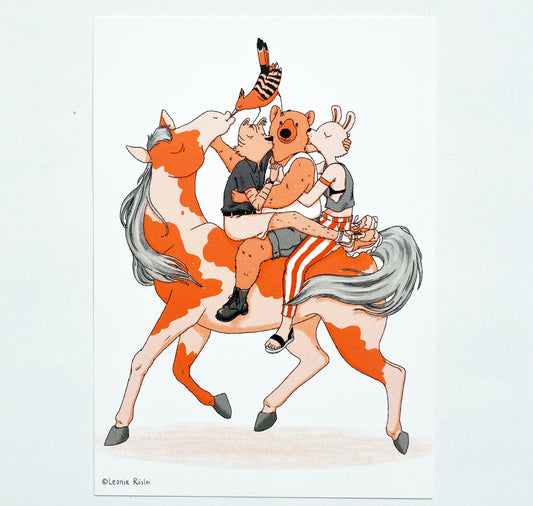 Leonie Rösler - Carte postale "Polyamour" 