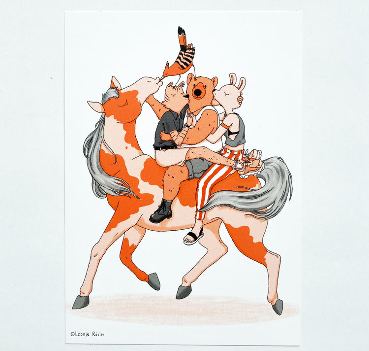 Leonie Rösler - Postkarte "Polyamory"