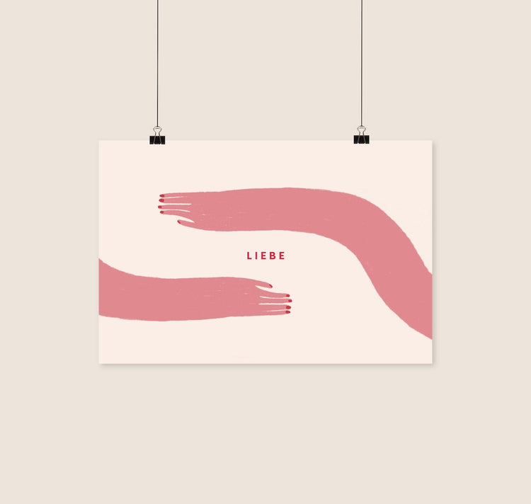 Hartezeiten - Mini Plakat "Liebe"