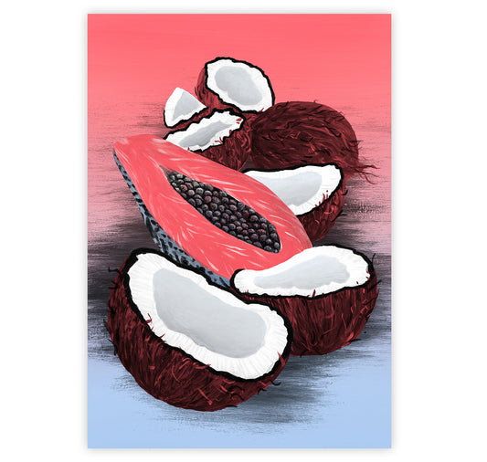 Lina Müller - Poster "Papaya Coconuts"