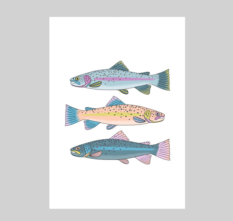 Lina Jule Sauter - Affiche "Les poissons en pastel"