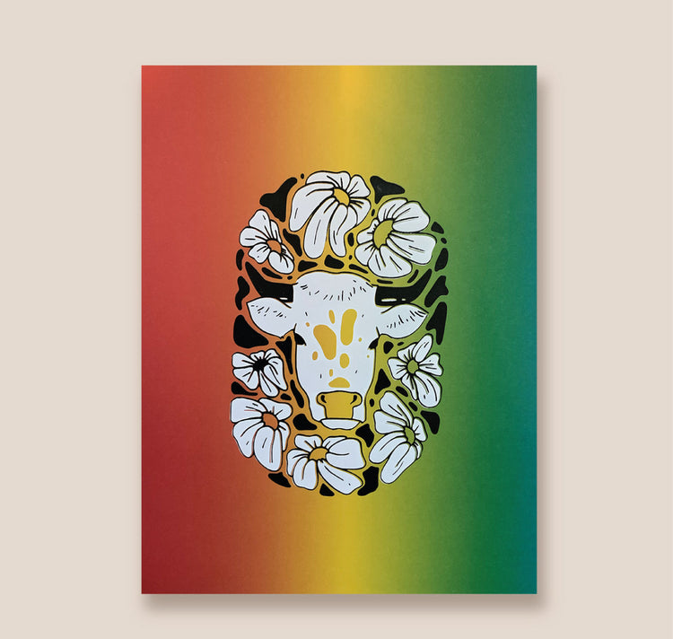 Maison &amp; Maison - Affiche "Vache 3"