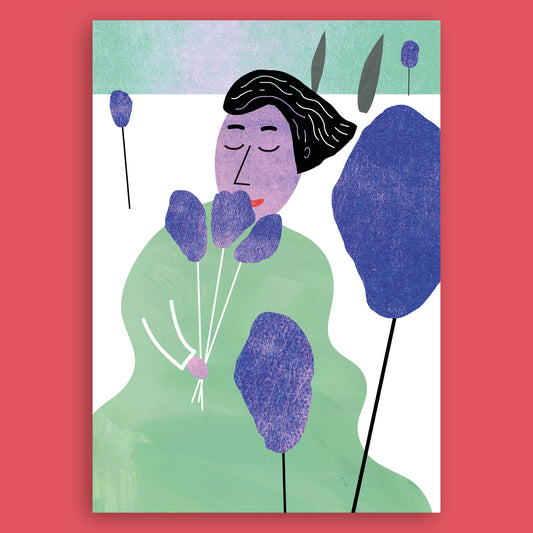 Malin Widén - Folding card "Flowers" 