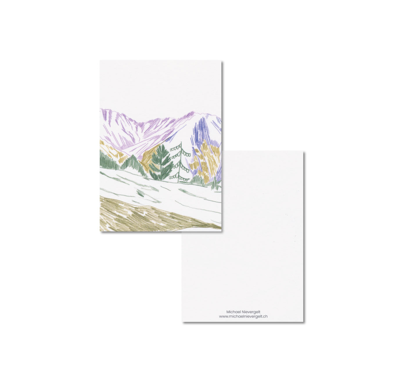 Michael Nievergelt - Postkartenset "Berglandschaft I"