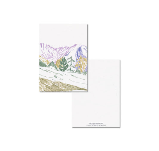 Michael Nievergelt - Set de cartes postales "Paysage de montagne I"