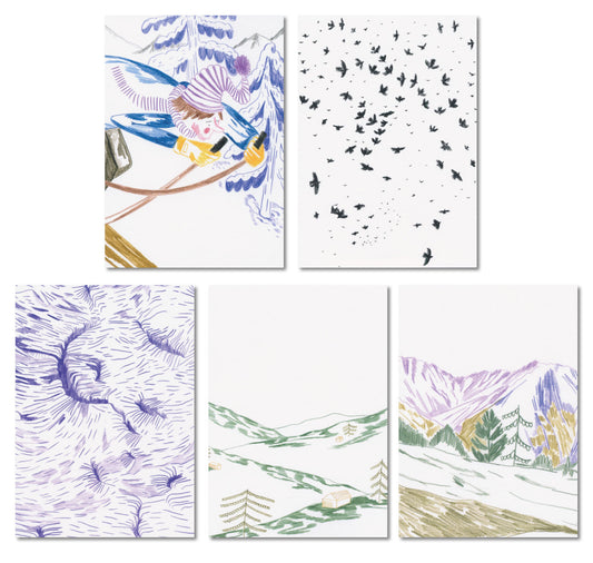 Michael Nievergelt - Set de cartes postales "Paysage de montagne I"