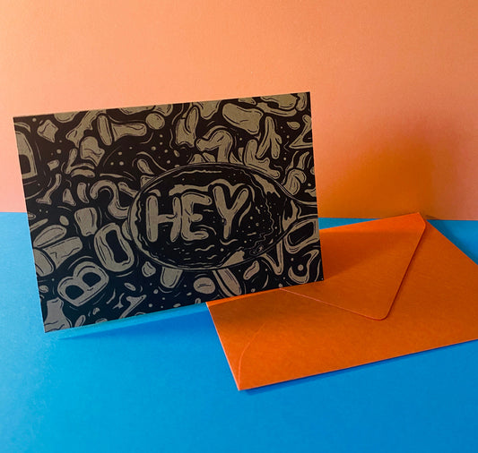 GINNY - Mini Karte "Buchstabensuppe"