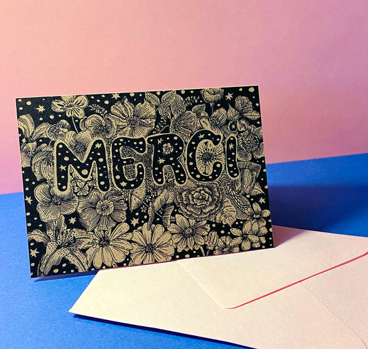 GINNY - Mini Card "Merci" 