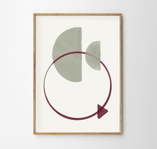 Nadine Rasumowsky - Fine Art Print "Geometric Empty Moon"