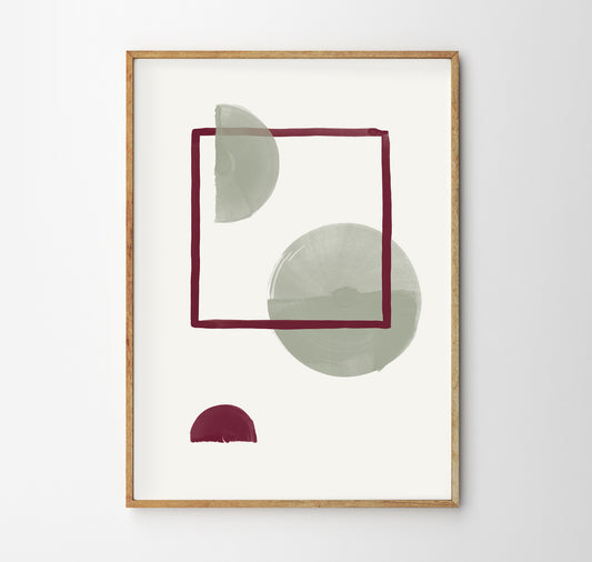 Nadine Rasumowsky - Fine Art Print "Geometric Full Moon"