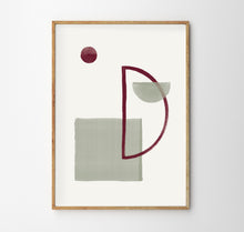Laden Sie das Bild in den Galerie-Viewer, Nadine Rasumowsky - Fine Art Print &quot;Geometric Half Moon&quot;
