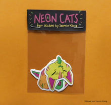 Laden Sie das Bild in den Galerie-Viewer, Yasmin König - Stickerset „Neon Cats&quot;
