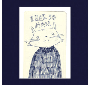 Olivier Samter - Postkarte "MAU"