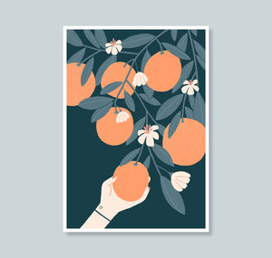 Carmen Saguer - Plakat "Orangenblüten"
