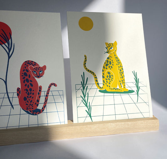 petrahilber - Siebdruck-Kartenset "Gepard"