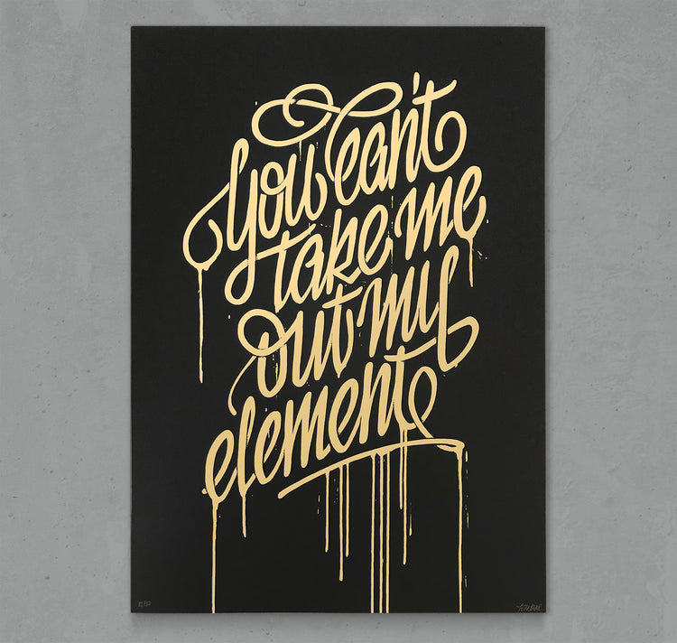 Tens - Plakat "Element" (gold)