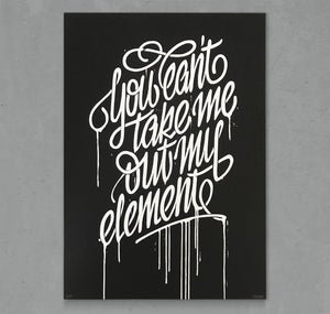 Des dizaines - Affiche "Element" (blanc)