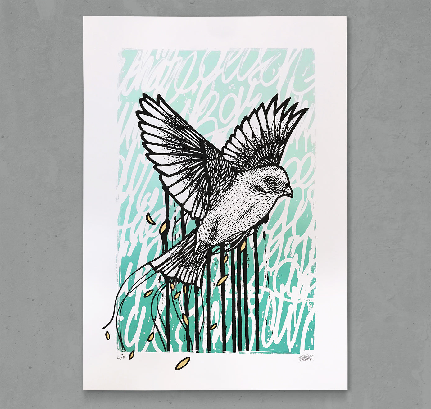 Tens - Plakat "Drippy Bird"