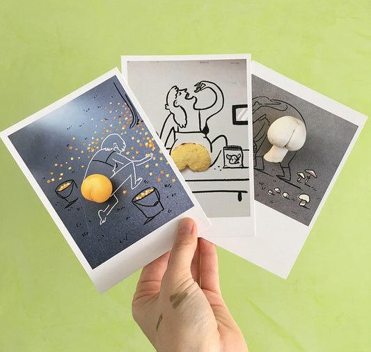 Rina Jost - Postkartenset "Füdli" - 5 Arschkarten