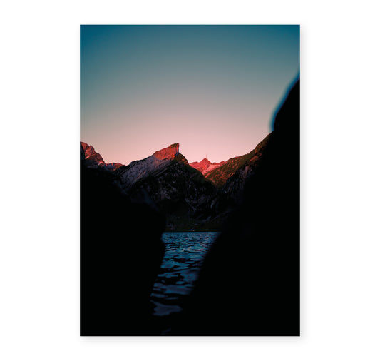 Manuel Eichmann - Plakat "Sunrise in the Alps"