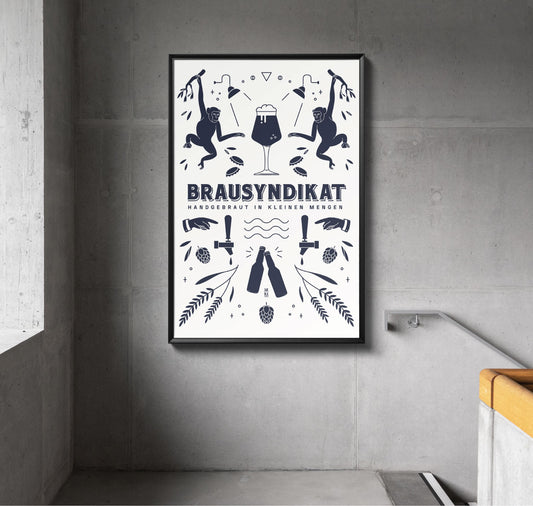 Sandra Staub - Poster "Brausyndikat" (white)