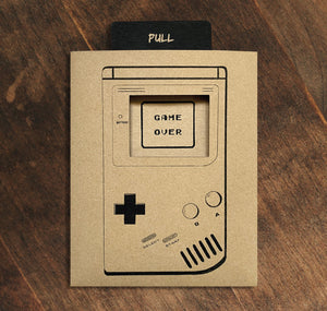 GINNY - Carte coulissante "Gameboy" 