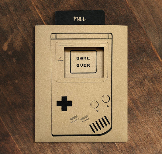 GINNY - Carte coulissante "Gameboy"