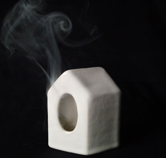 SEREMIK x DRÜ EGG - Ceramic "BRDHS" (incense cone house)
